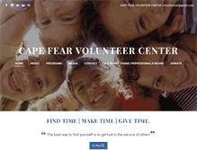 Tablet Screenshot of capefearvolunteercenter.org